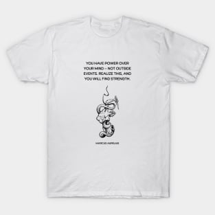 Marcus Aurelius Stoicism Quote T-Shirt